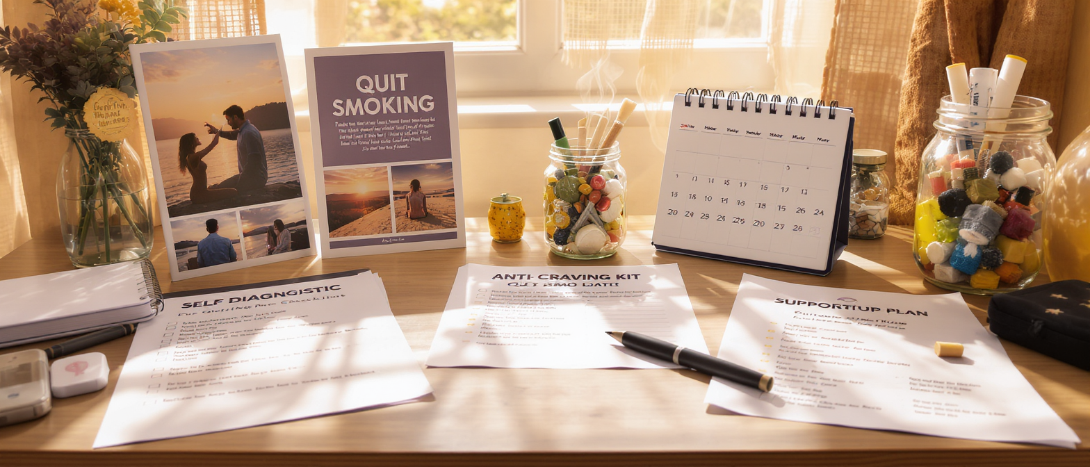 découvrez comment bien vous préparer à arrêter de fumer : évaluez votre dépendance, identifiez vos motivations, choisissez la bonne date, gérez les situations déclenchantes, préparez un kit anti-craving et élaborez un plan d’accompagnement personnalisé pour maximiser vos chances de réussite.